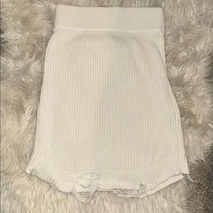 Ser.o.ya White Knit Skirt